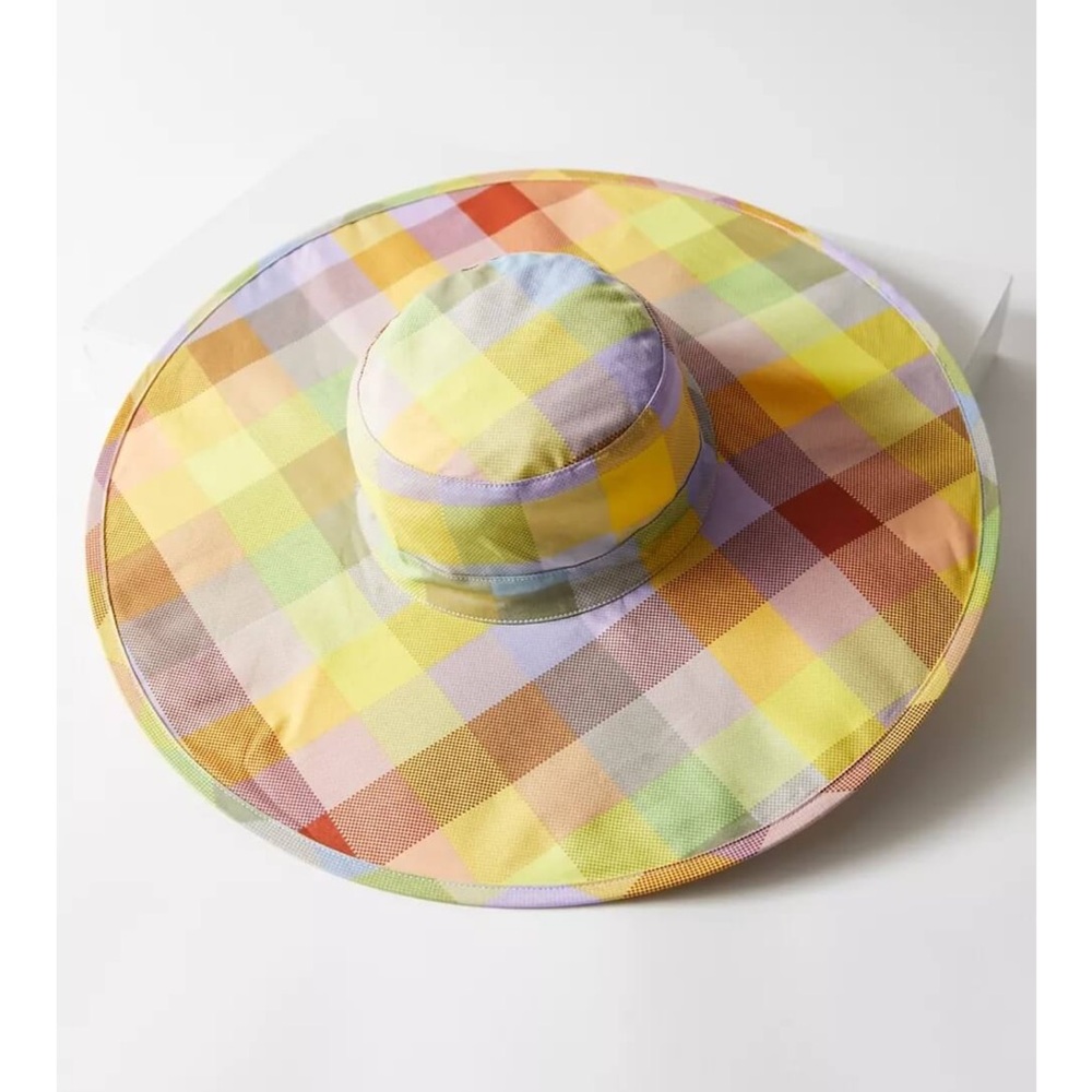 Baggu Madras packable hat.  NWT